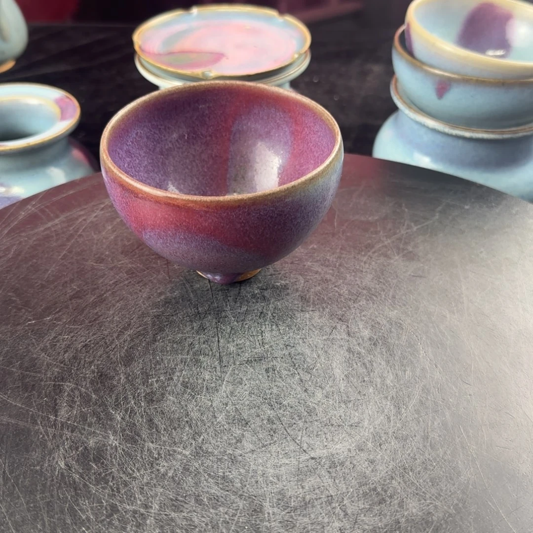 后***语瓷片禹州窑杯子全品无瑕疵