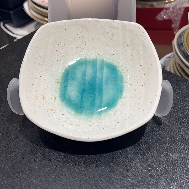 G***T瓷四方小结晶碗一个超美