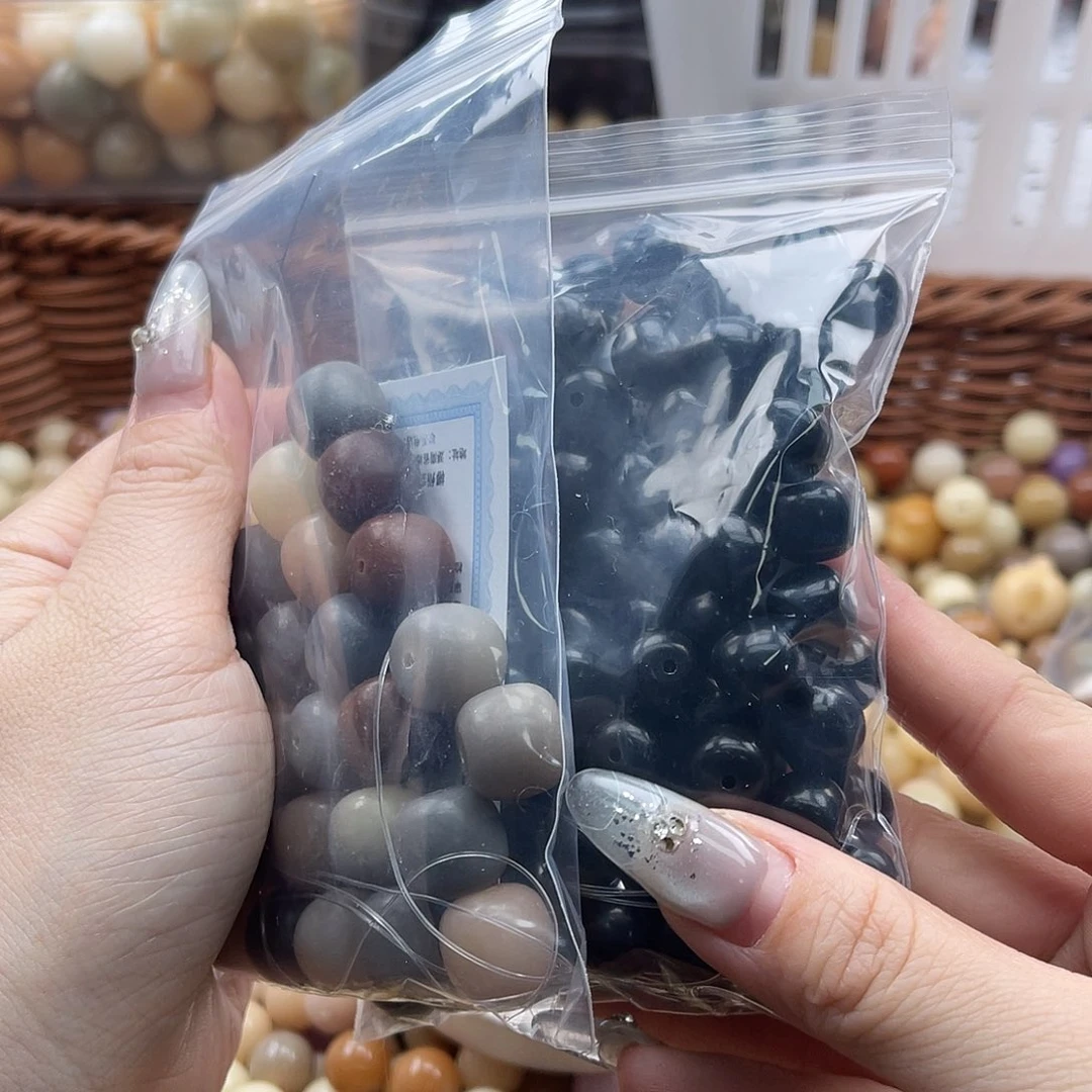 白玉菩提吊坠a微瑕锅底11mm/120颗