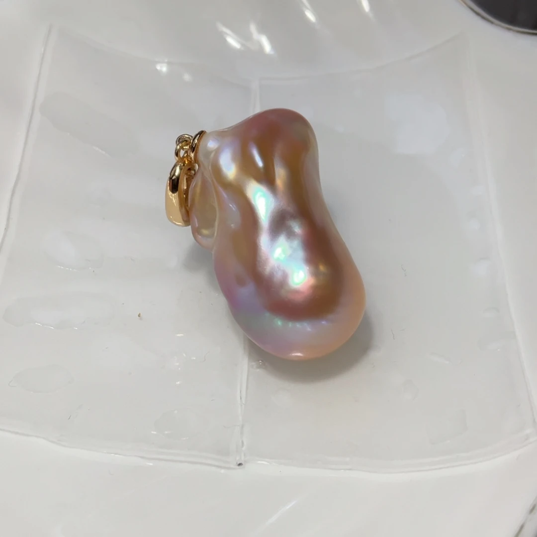 银S925镶嵌淡水珍珠颈饰