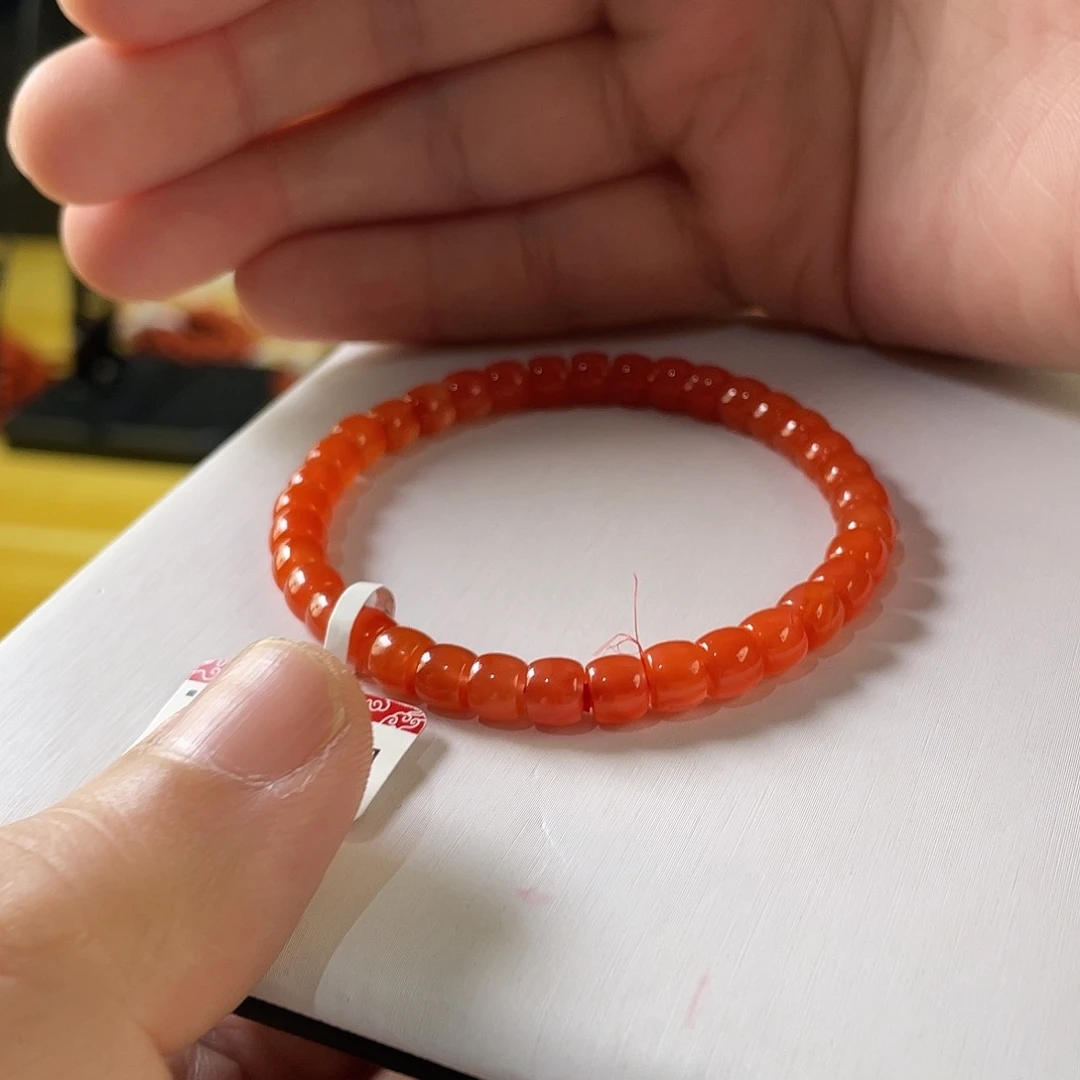 南红玛瑙未镶嵌手链保山滴水洞6多样性云端