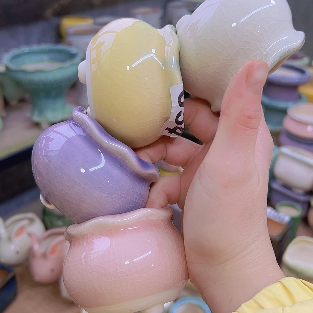 红陶陶瓷花盆当场满12包邮