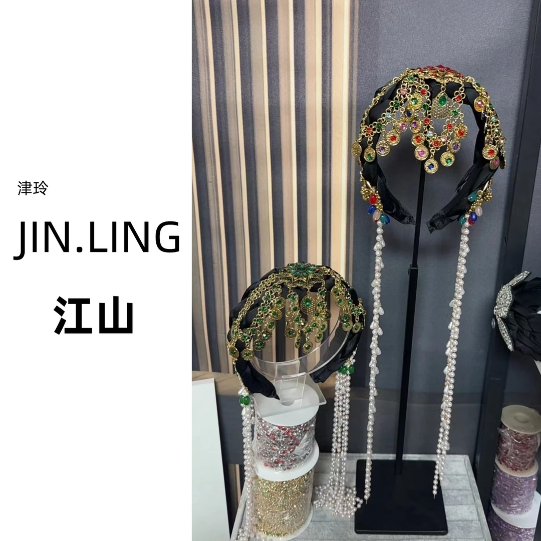 JINLING【江山】复古港风女民族风原创设计发箍配饰头饰欧若智性风