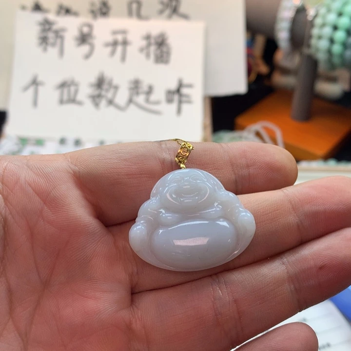 翡翠银S925镀金镶嵌颈饰