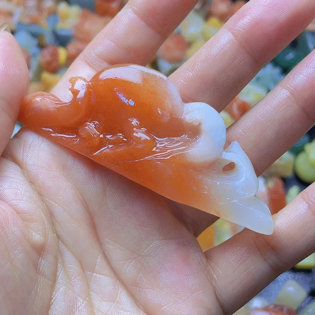 青田石印石水洞桃花