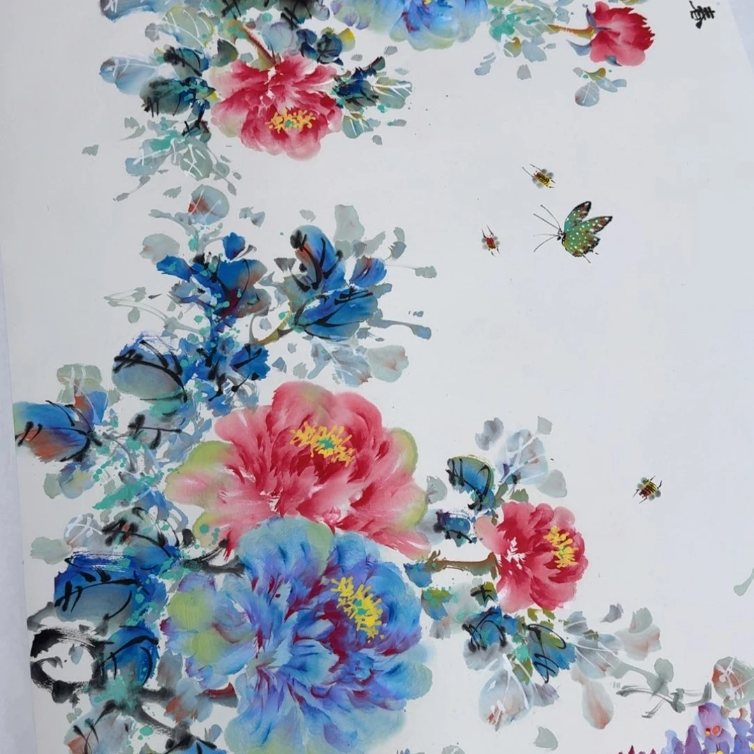 国画国画作品山水花鸟