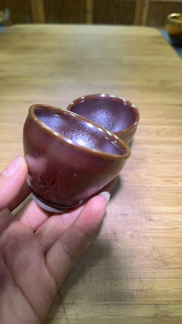 束口小紫金油滴主人杯2个