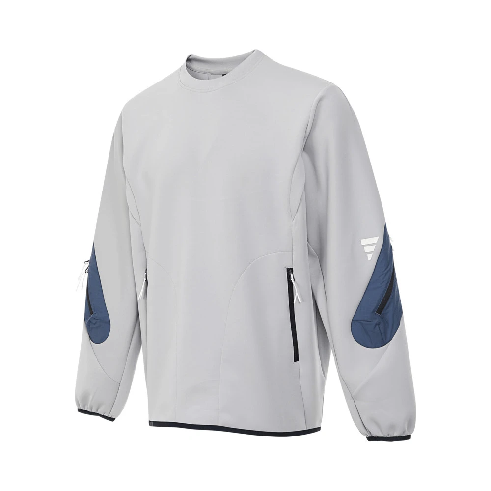 adidas阿迪达斯中性FUSTL KU CREW流光风针织无帽卫衣JM8628