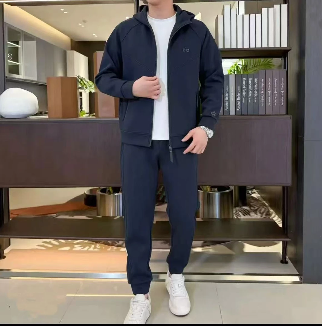 秋冬新款百搭连帽常规款式拼接休闲套运动时尚男士