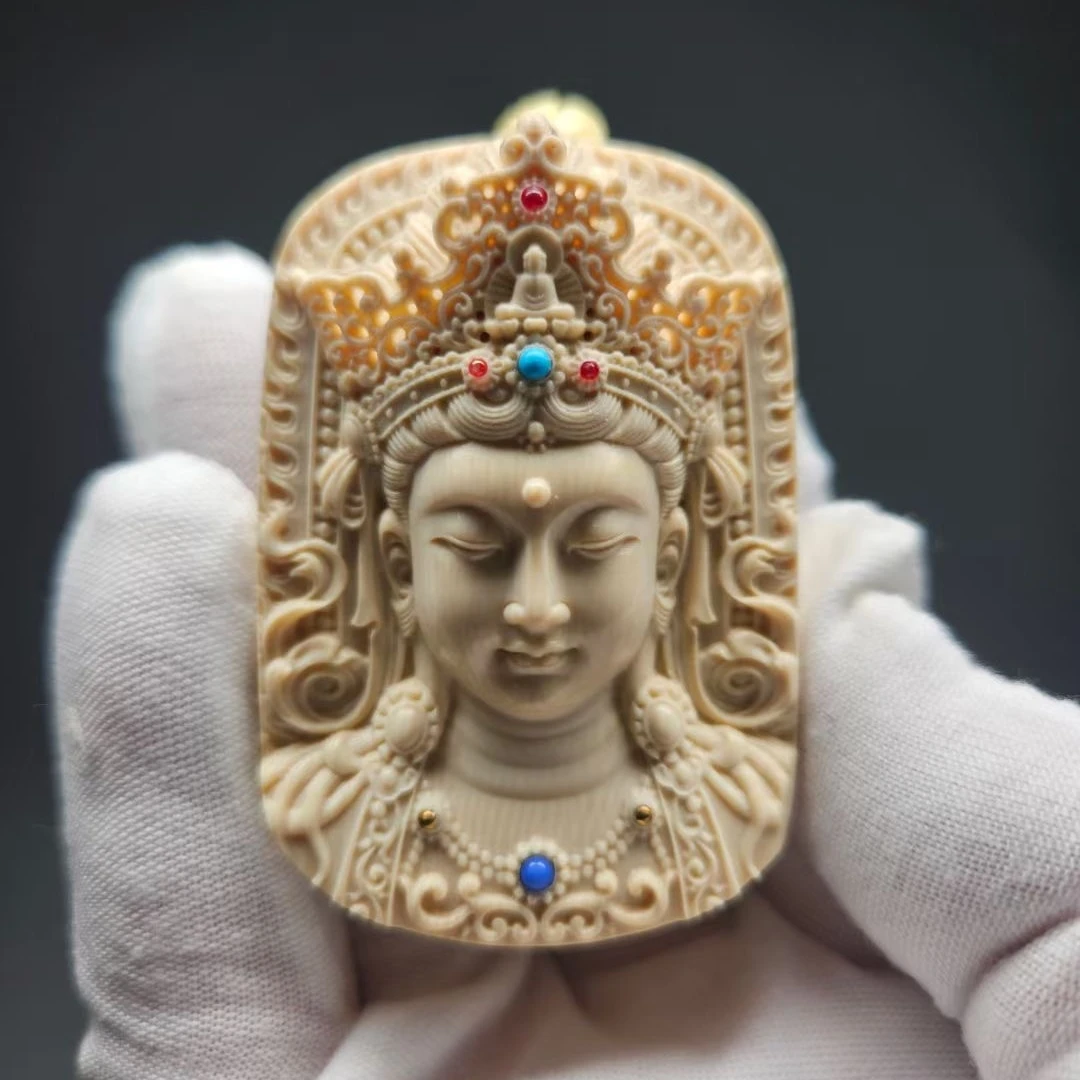 猛犸牙 众宝观音头像 挂件