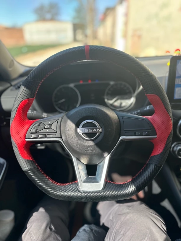 日产天籁逍客劲客奇骏轩逸专车专用手缝全包把套抗菌纳帕皮方向套