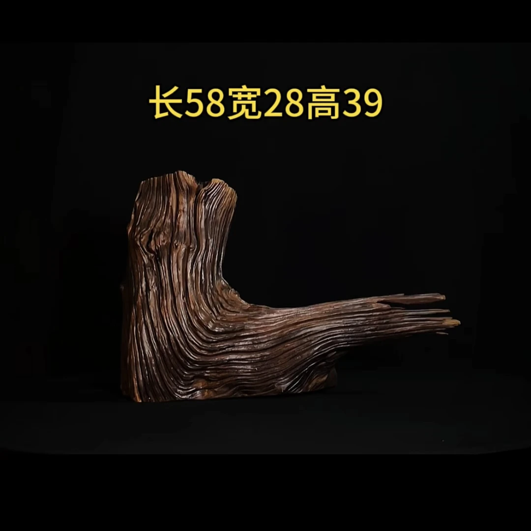 张大狼沉木鱼缸造景58cm长大爆裂纹镂空大树桩沉木鱼缸装饰摆件