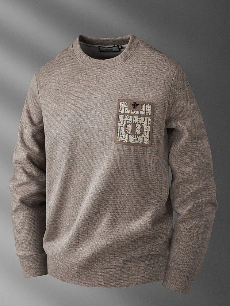 2025新款秋冬男士潮流卫衣时尚韩版百搭休闲宽松秋季套头圆领长袖