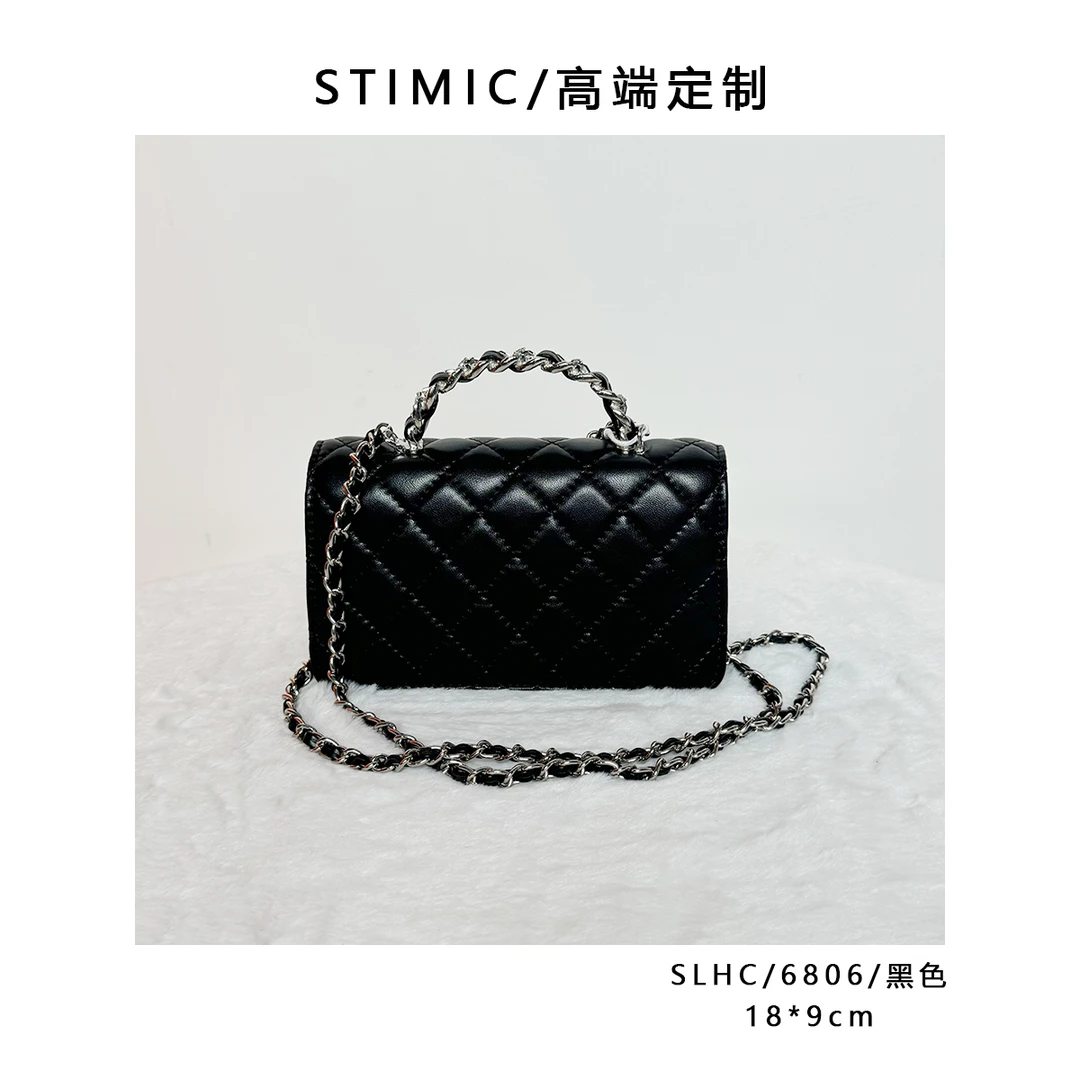 SLHC/6806/黑色paiyuge订制轻奢女士手提单肩斜挎包HC-036
