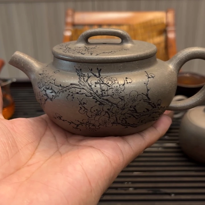 茶壶紫砂老青段240毫升古全手