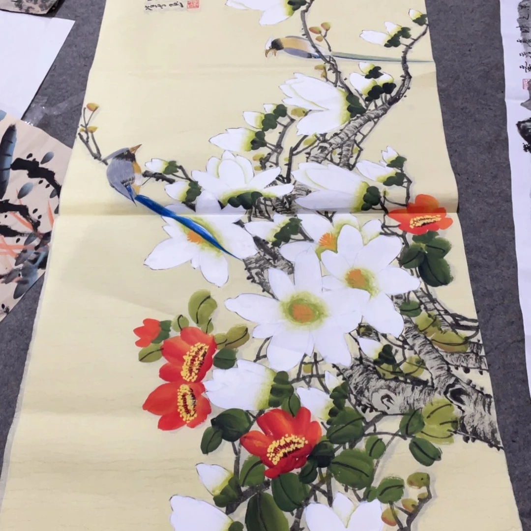 国画国画作品画心一张