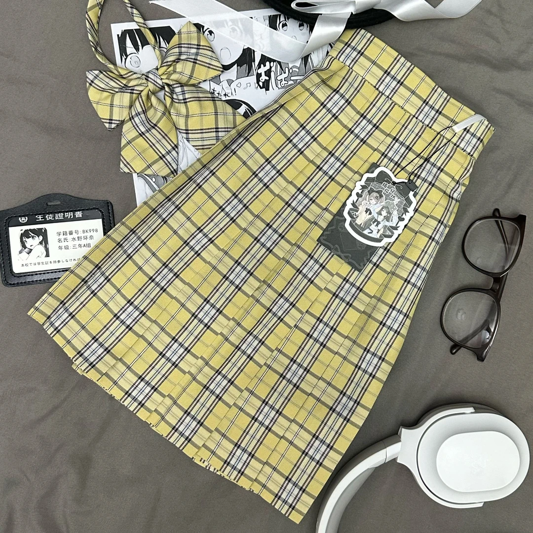 椿樱纪jk【小缃】原创正版春夏校供感格裙学生半身裙学院风百褶短裙