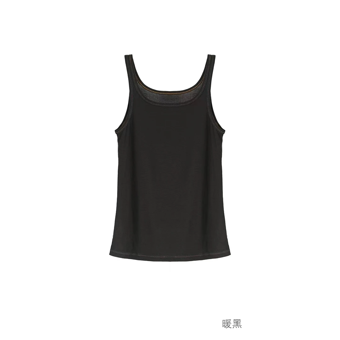 左岸迷香 Z25SS4011 布衣分享原创小众春夏复古丝棉圆机针织背心