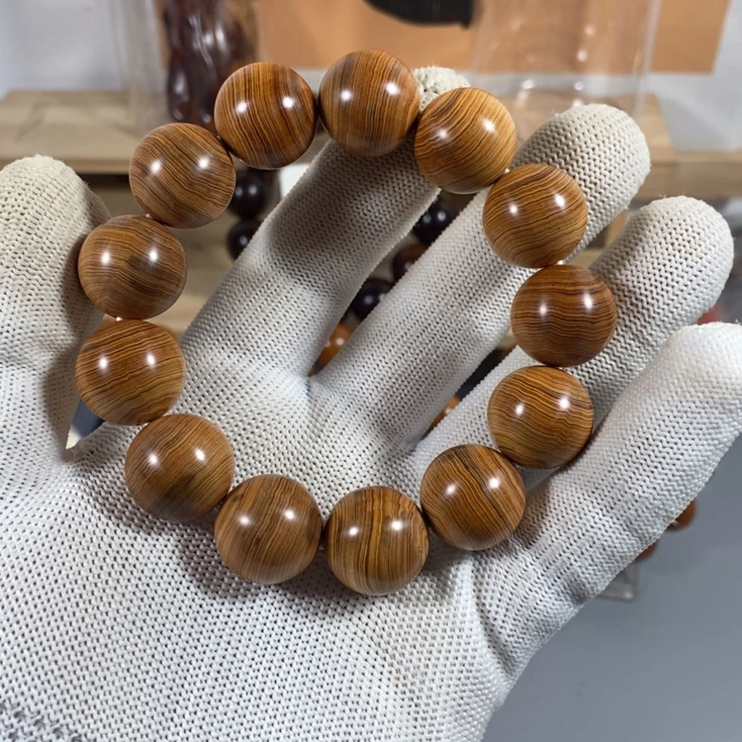 柏木（崖柏）手串/手链1.8泥糕碳化料太行陈化崖柏手串