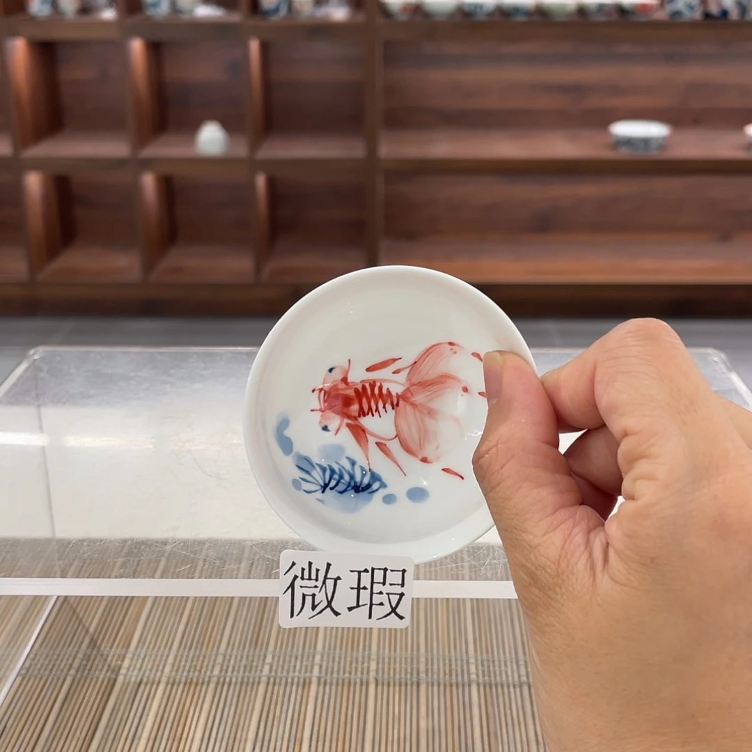 微瑕釉下彩纯手绘