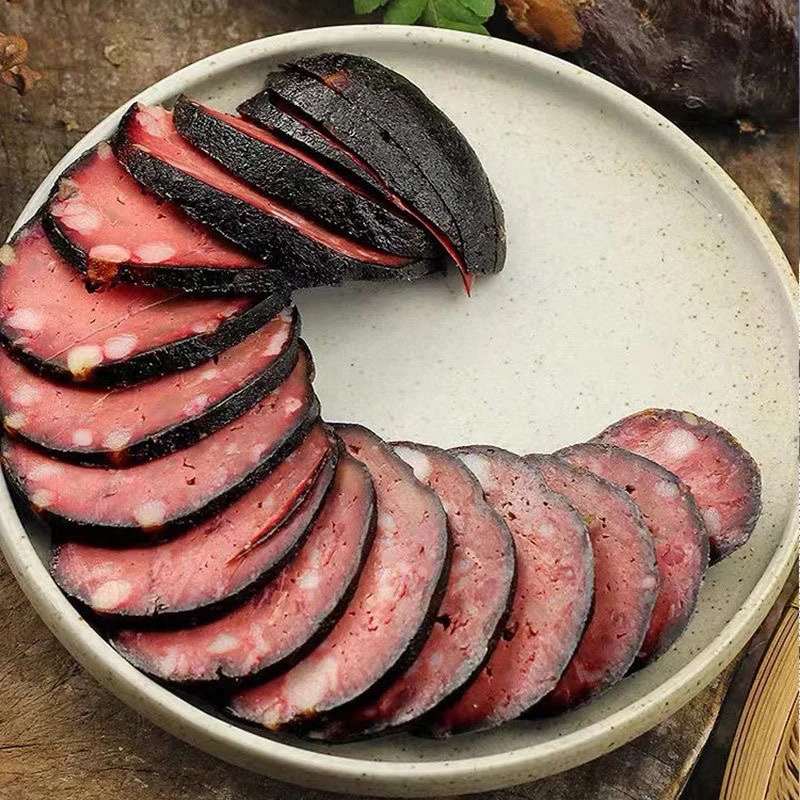 云南宣威 烟熏血豆腐