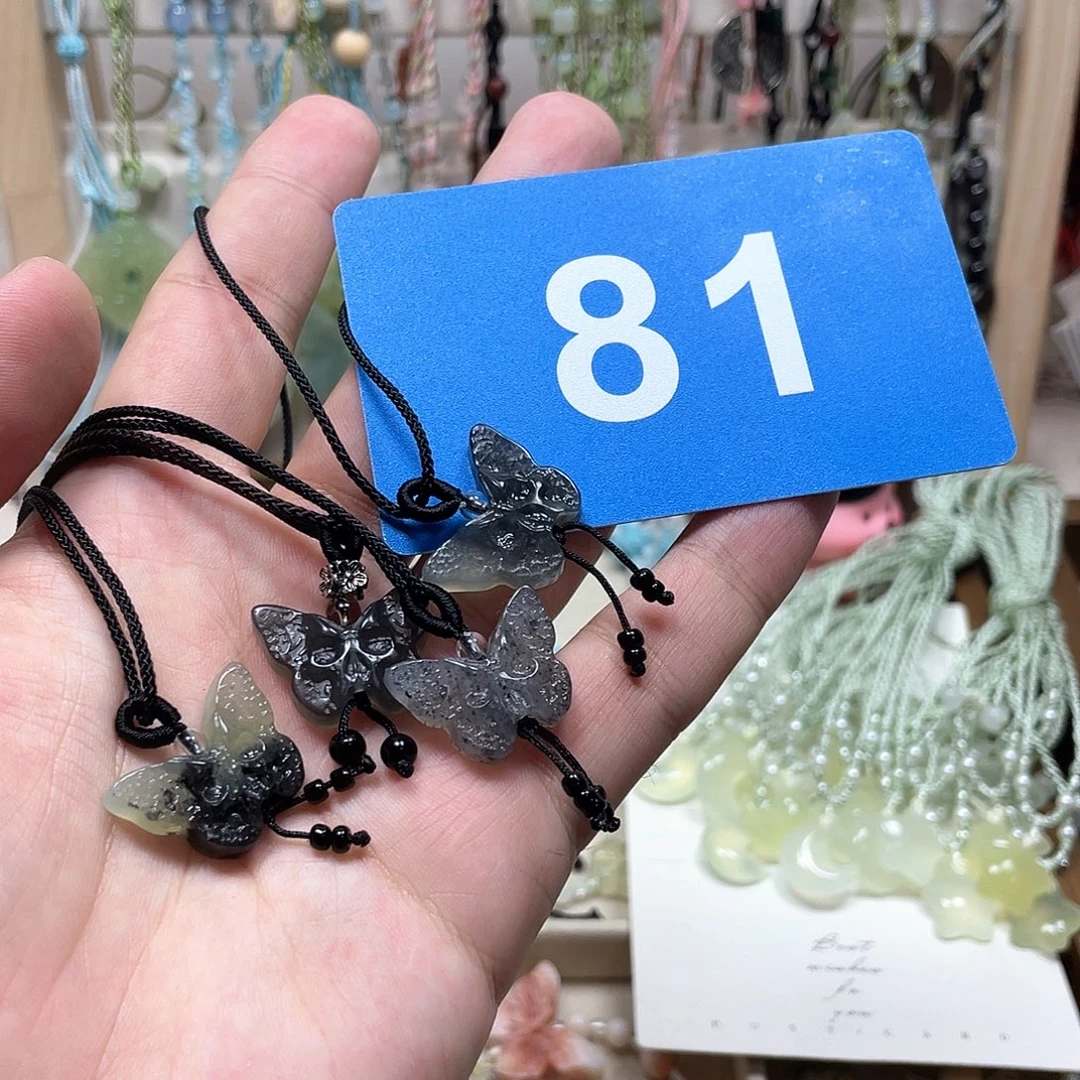 蛇纹石玉合金颈饰