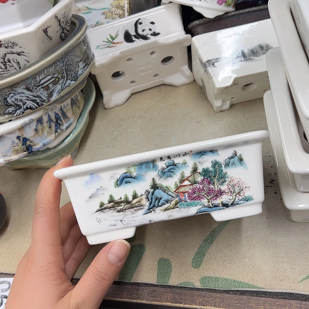 紫砂花盆188号瑕疵15/12/5cm