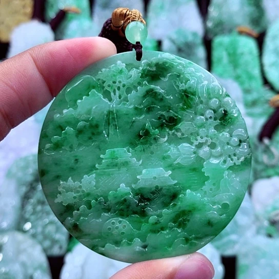 翡翠未镶嵌吊坠(不含链)