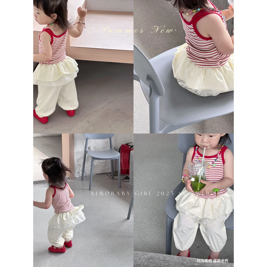 NIMO【森与白茶】韩版夏季新款宝宝时尚休闲百搭亲肤洋气透气套装