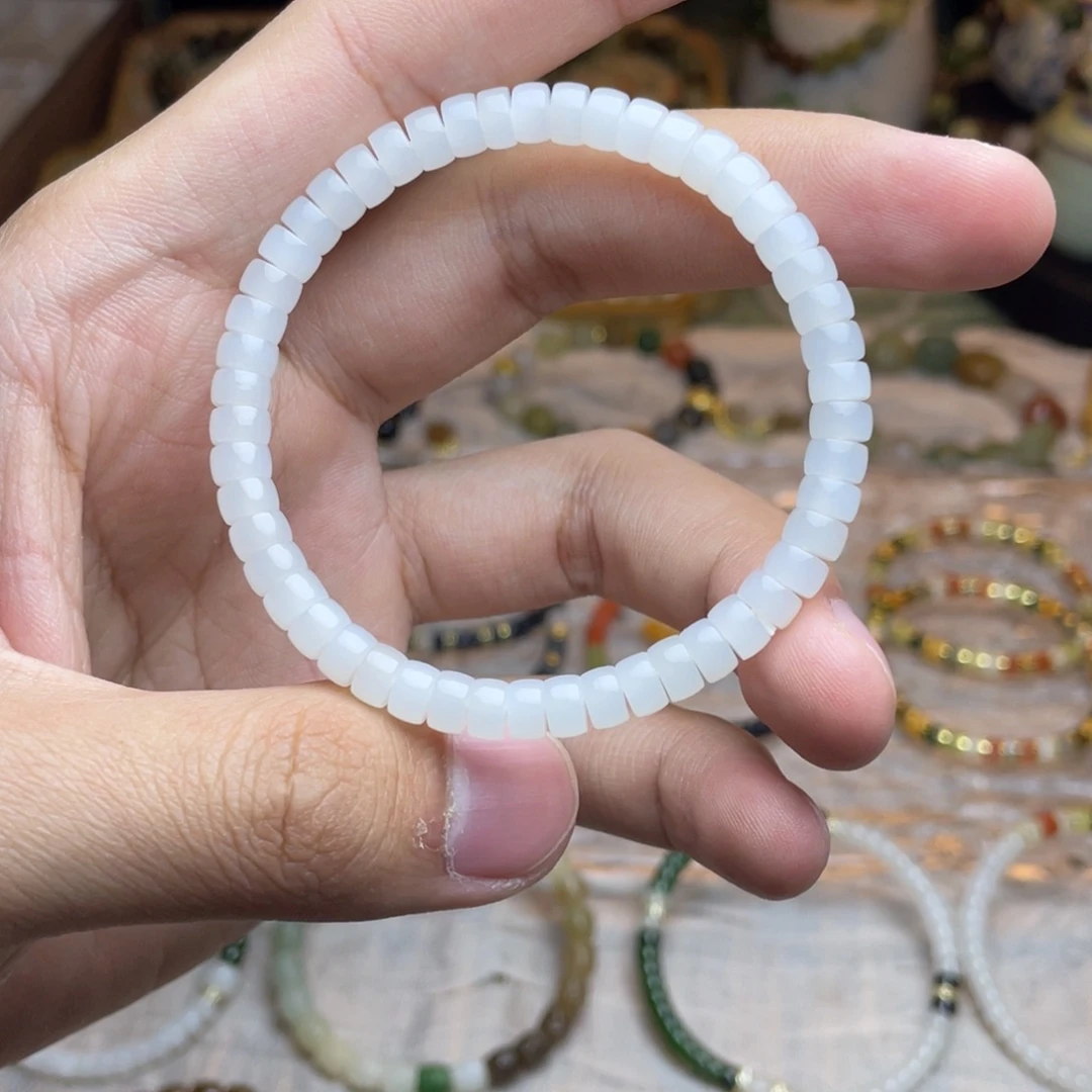 和田玉未镶嵌手链