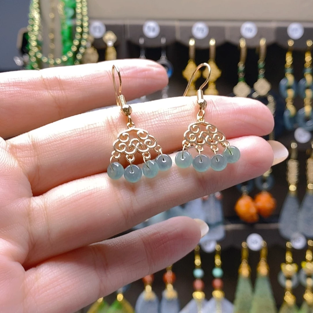 未镶嵌翡翠耳饰翡翠