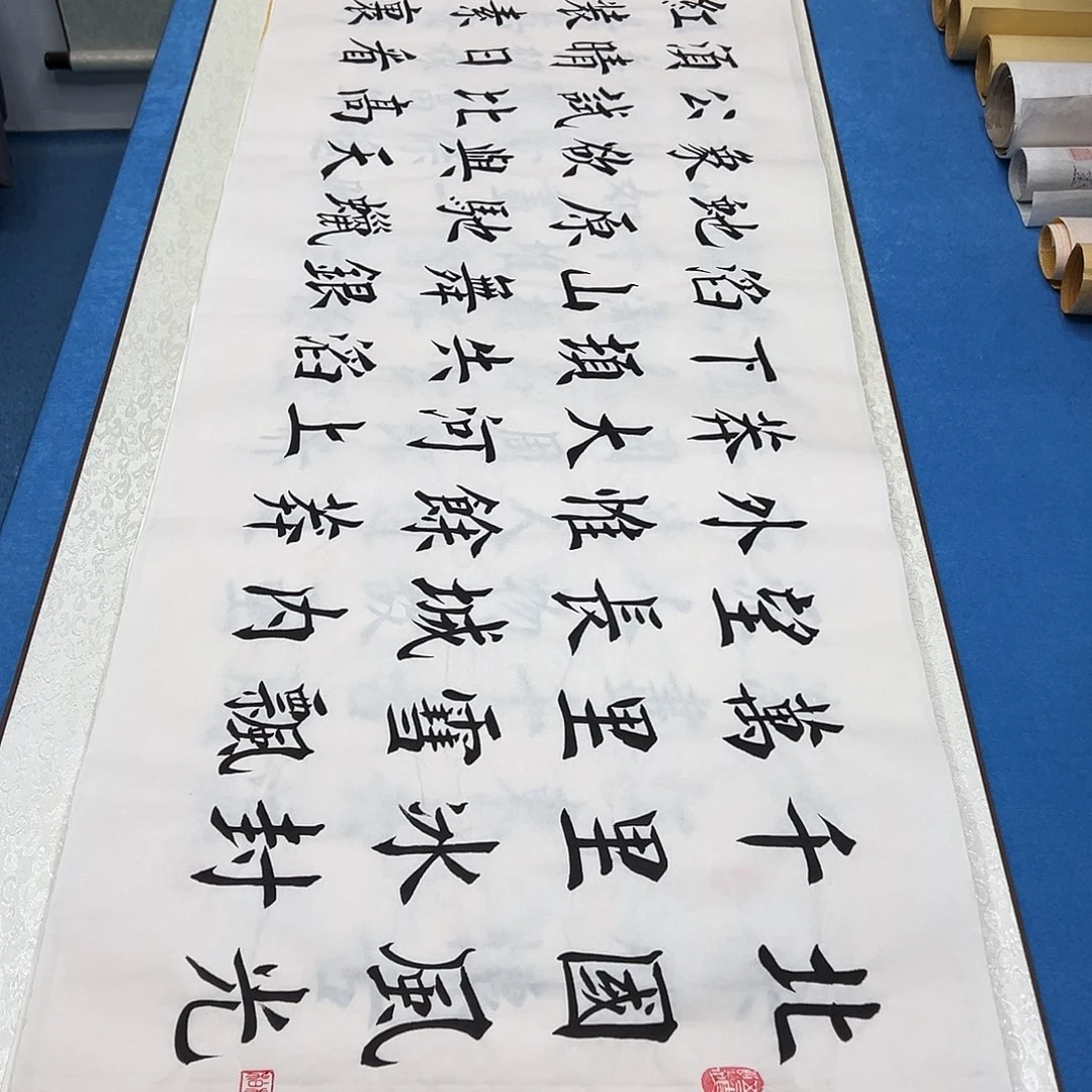 书法纯手写画芯 堵立国260✖️50