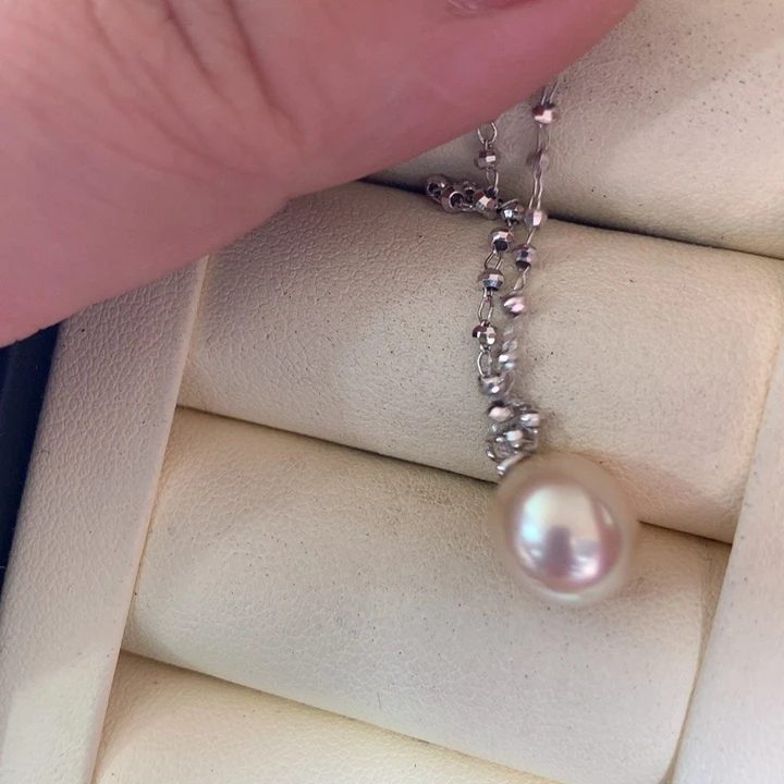 颈饰银S925镶嵌海水珍珠