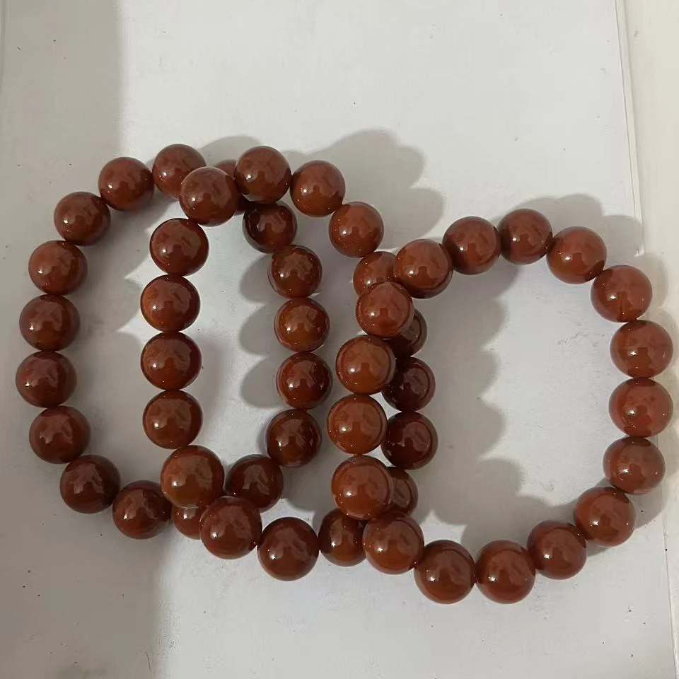 盐源玛瑙红景天(满色)卡12左右手串(多样性发货)拍一发一