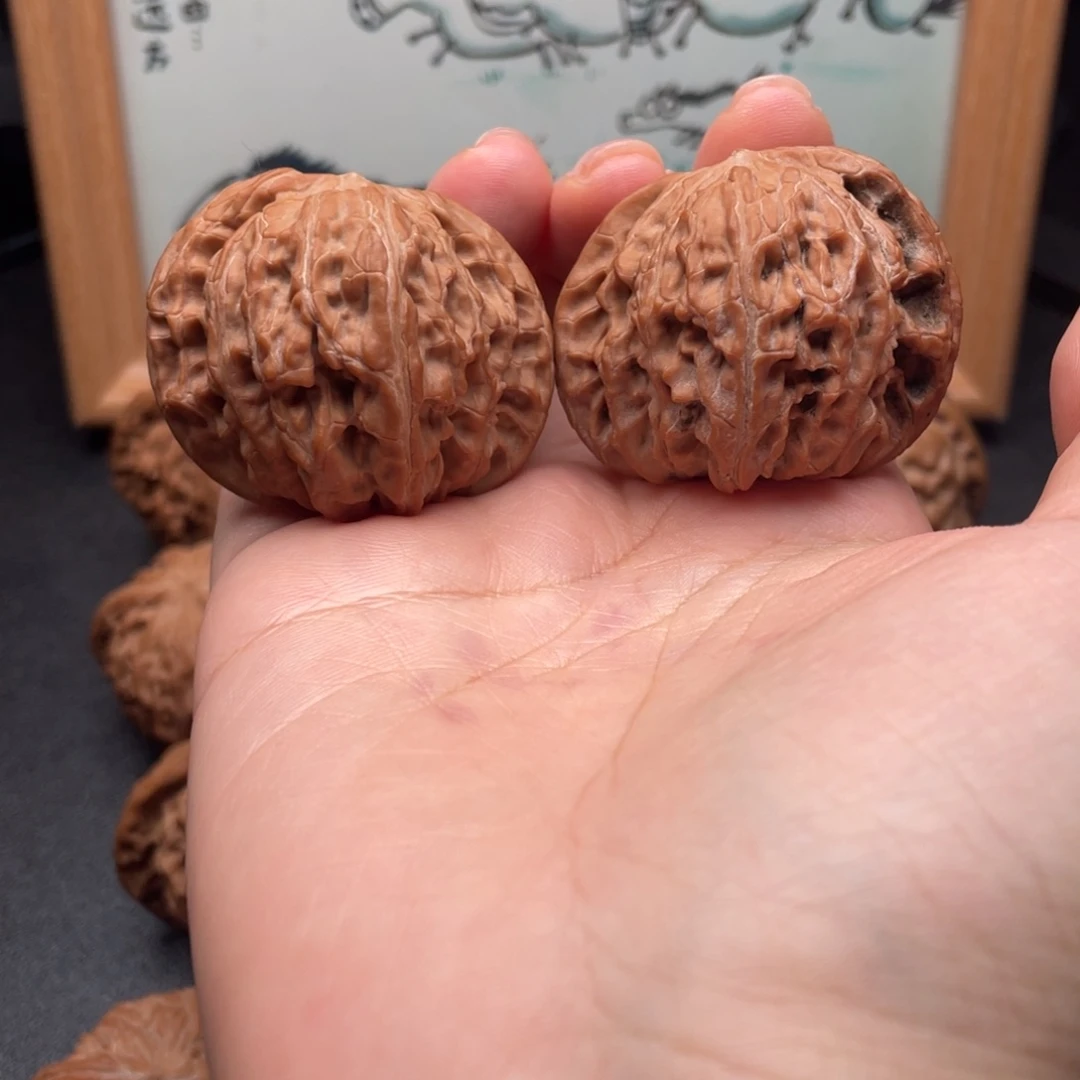 把件文玩核桃42全品蝴蝶磨