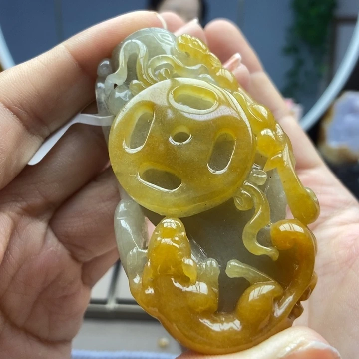 翡翠未镶嵌颈饰吊坠68