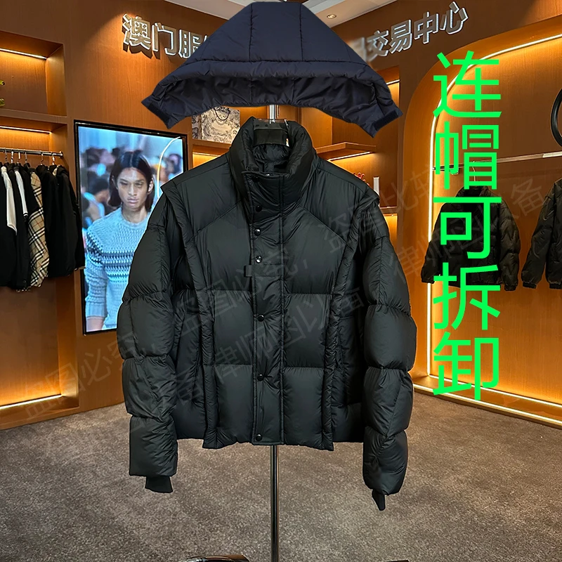 2025SS白鸭绒羽绒服6069-1【假两件结构轮廓连帽可拆卸】外套（33）