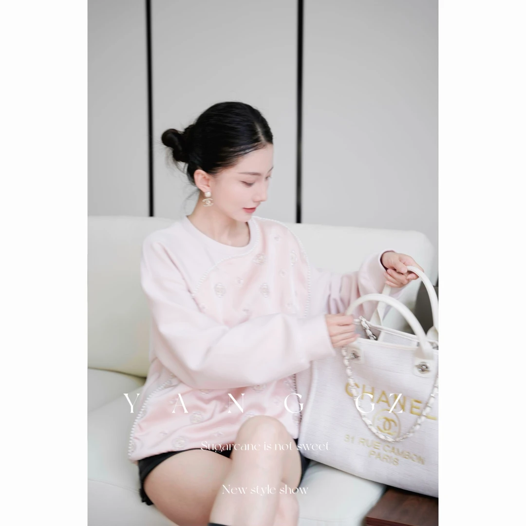 YANG GZ【桃里桃气】新中式珠绣刺绣圆领套头卫衣女 GZ5153SE656179