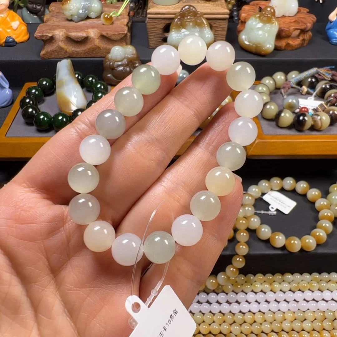 和田玉未镶嵌手链卡10