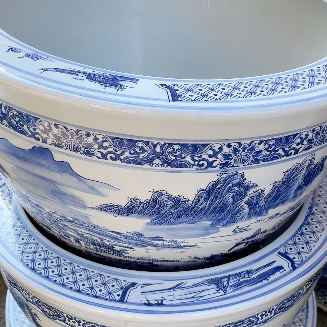 景德镇陶瓷鱼缸景德镇陶瓷鱼缸