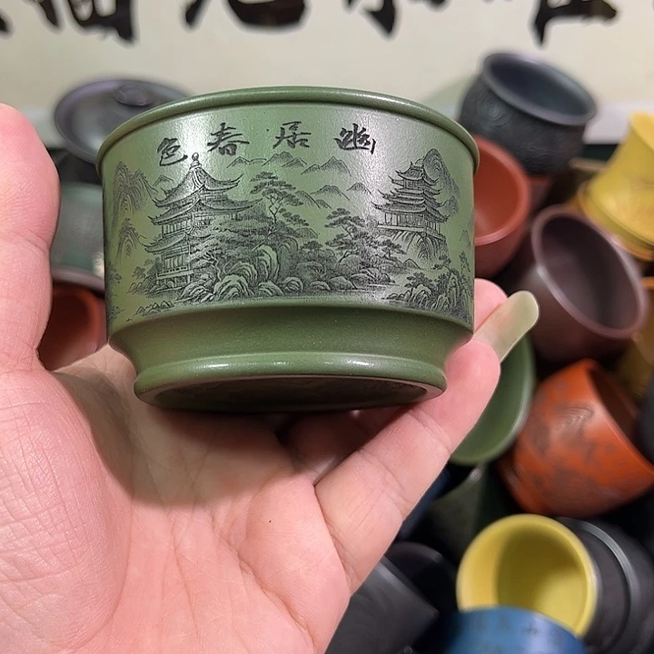 茶杯紫砂全手工紫砂主人杯