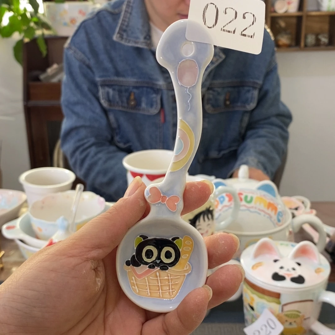 瓷片景德镇釉下彩手绘