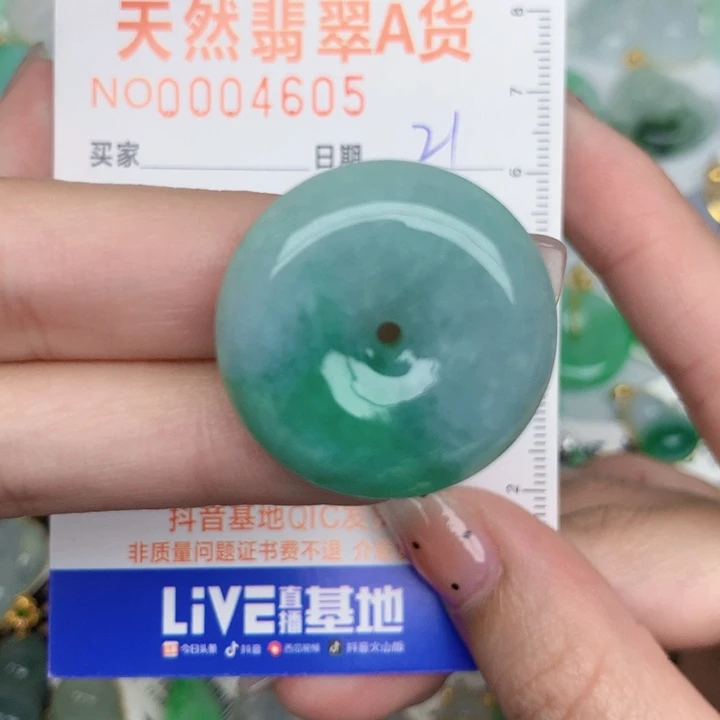 翡翠未镶嵌颈饰扣