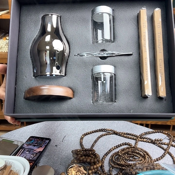 沉香木手串熏香套装