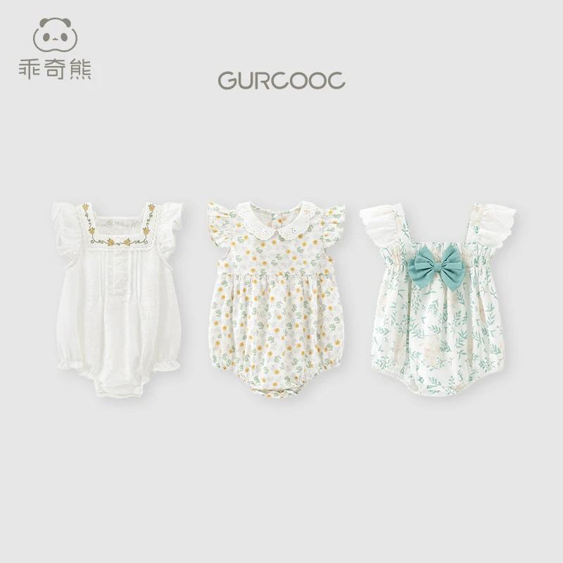 【女宝吊带包屁衣福利】夏季女宝宝可爱吊带包屁衣薄款亲肤连体衣