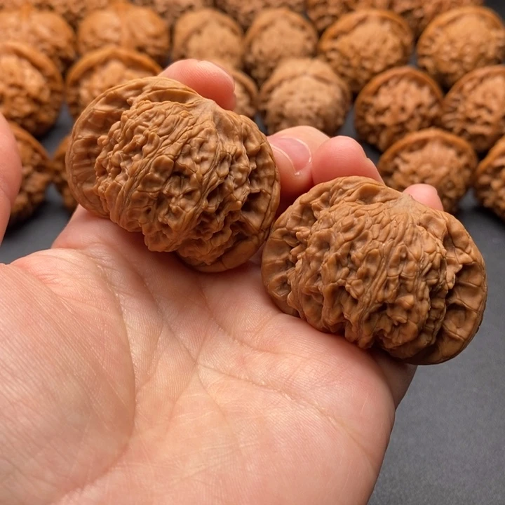 文玩核桃把件44尺金算盘