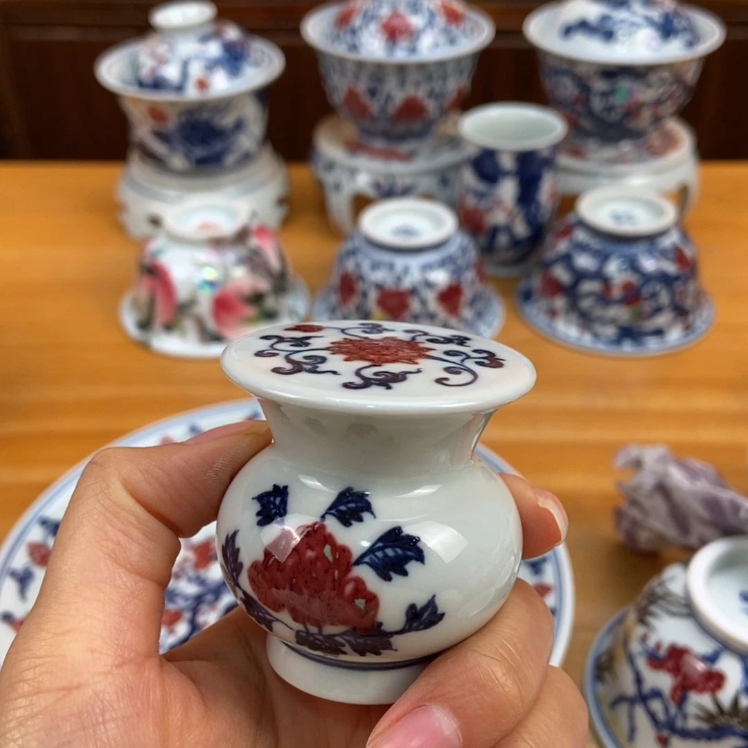 手绘现代茶具非古董