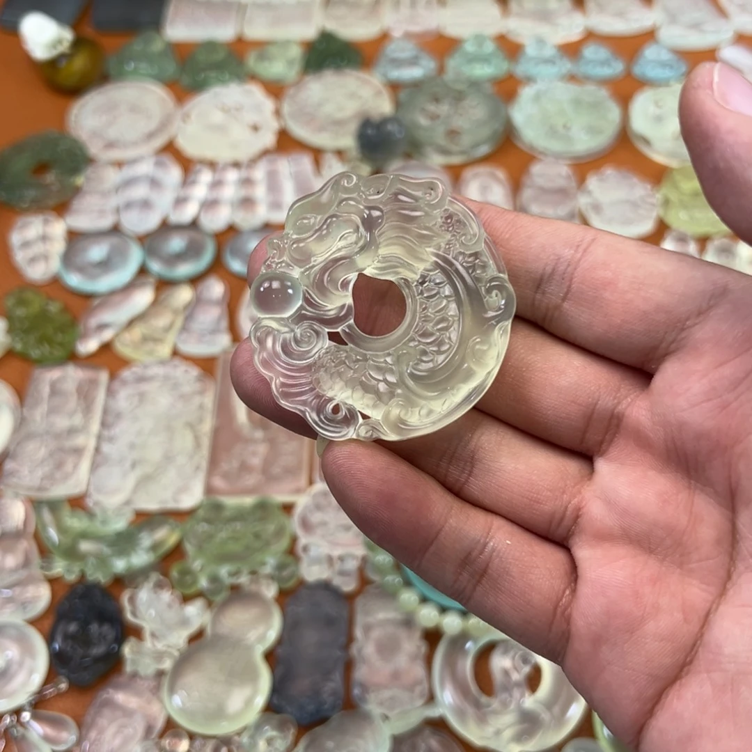 蛇纹石玉未镶嵌多样性随机发一