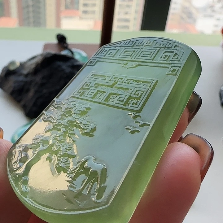 岫玉未镶嵌颈饰岫玉