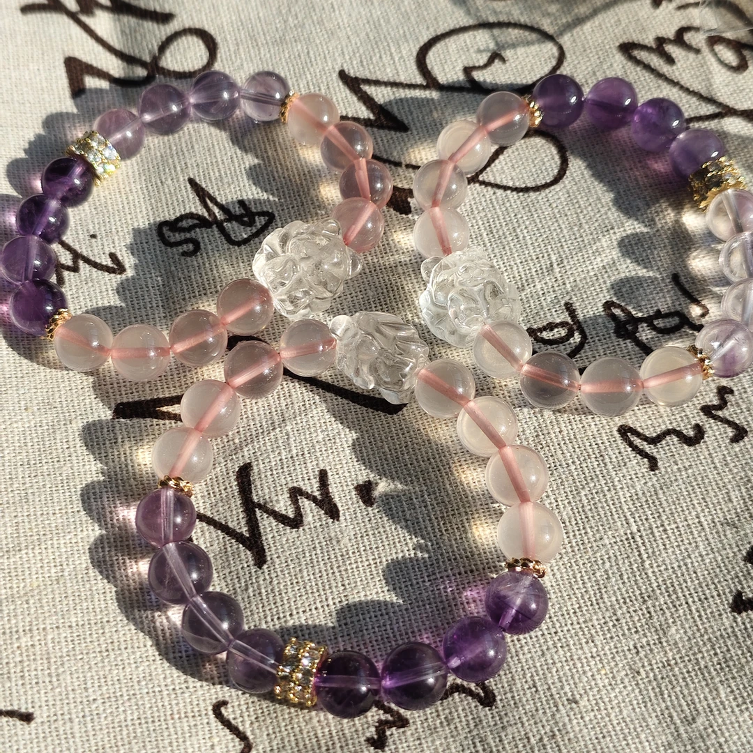 【书记甄选】天然原创水晶单圈手链 多样性发一件 约10mm CC4396